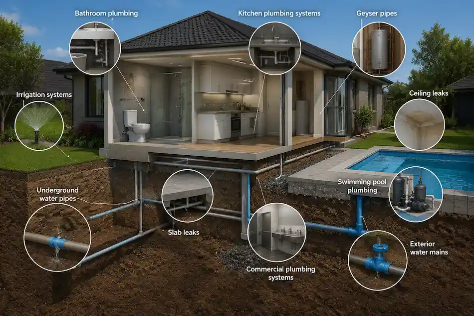 Professional leak detection plumbing service